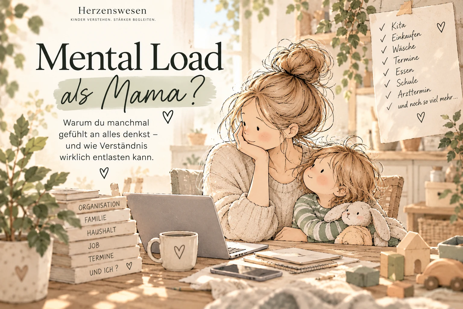 Mental Load als Mama – Familienorganisation und Alltag im Kopf